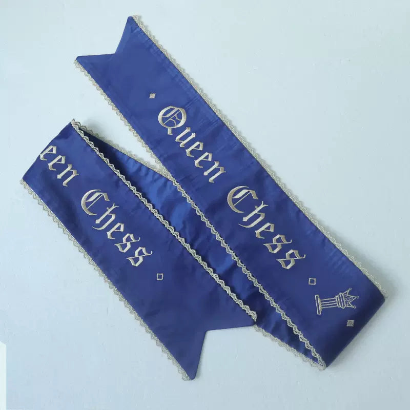 Forest Fluorescent Carps - Queen's Chess - Ouji Lolita Cape Shirt & Shorts Set S Blue Sash