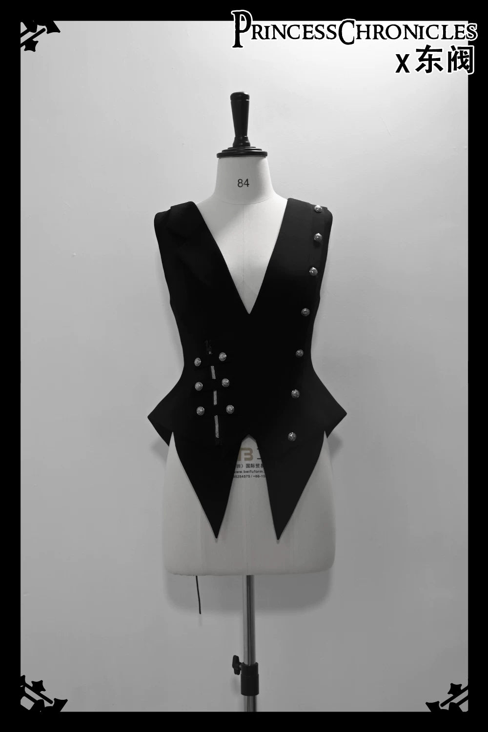 Ashes - Vintage Ouji Lolita Blouse and Shorts Set Vest XS