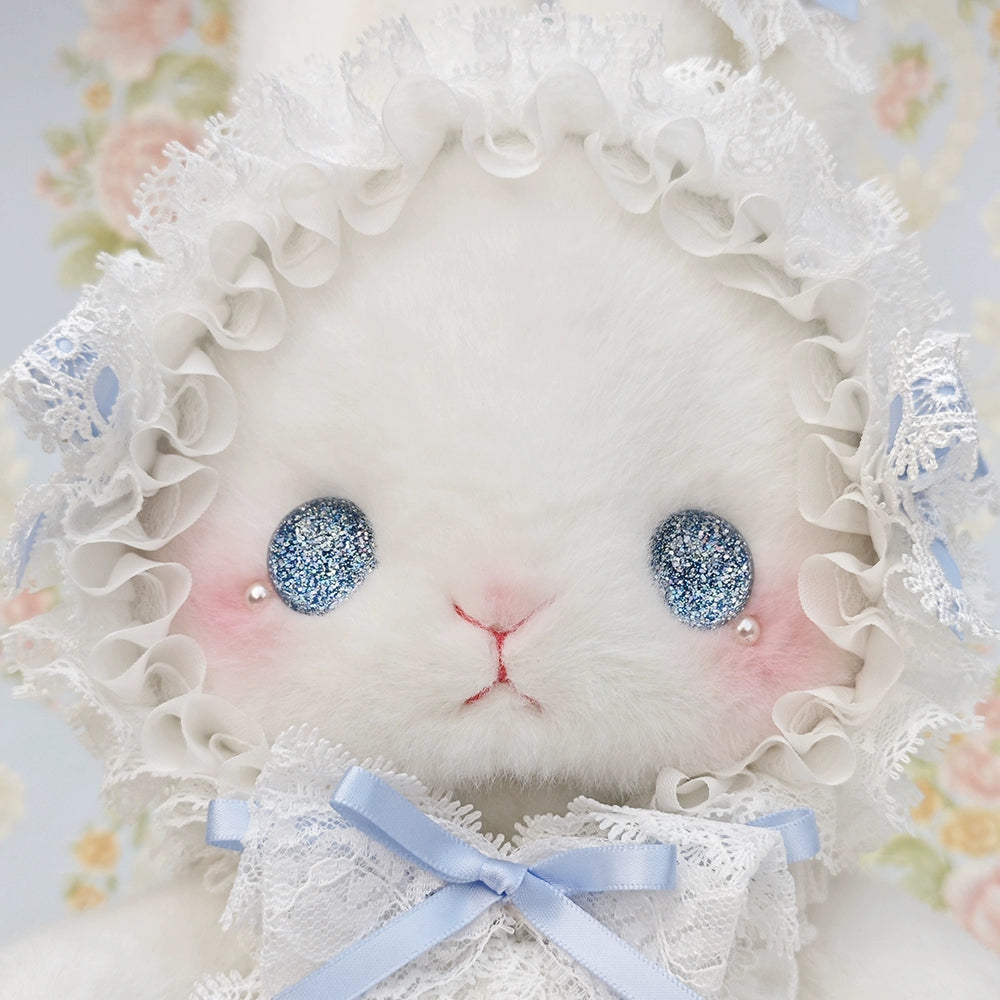 Bear Star - Posable Plush Bunny Lolita Bag, Detachable Pearl Chains