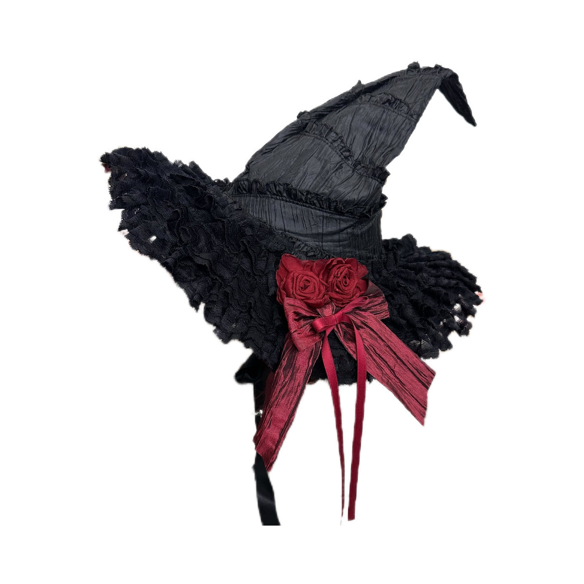 Gothic Lolita Witch Hat with Rose Bow