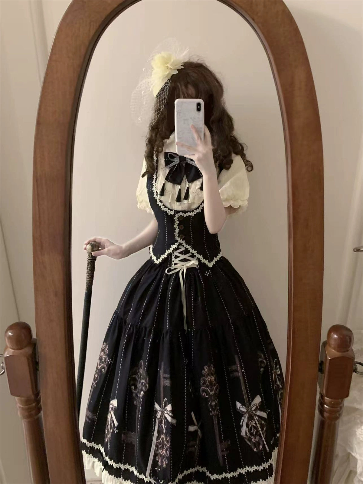 Uncle's Workshop - Secret Key - Classic Lolita Dress Suit, Key Print 43925:791006
