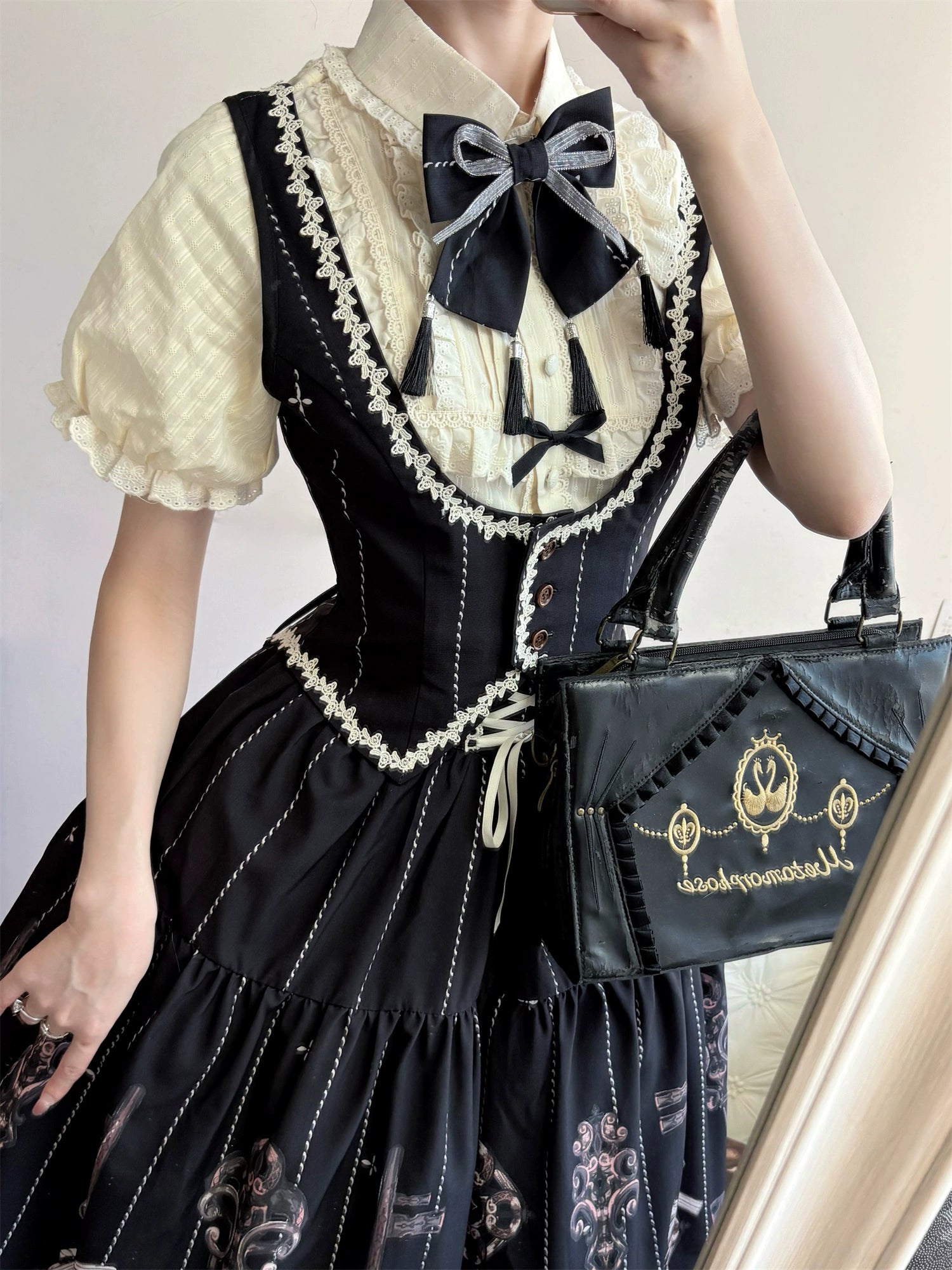 Uncle's Workshop - Secret Key - Classic Lolita Dress Suit, Key Print 43925:791004