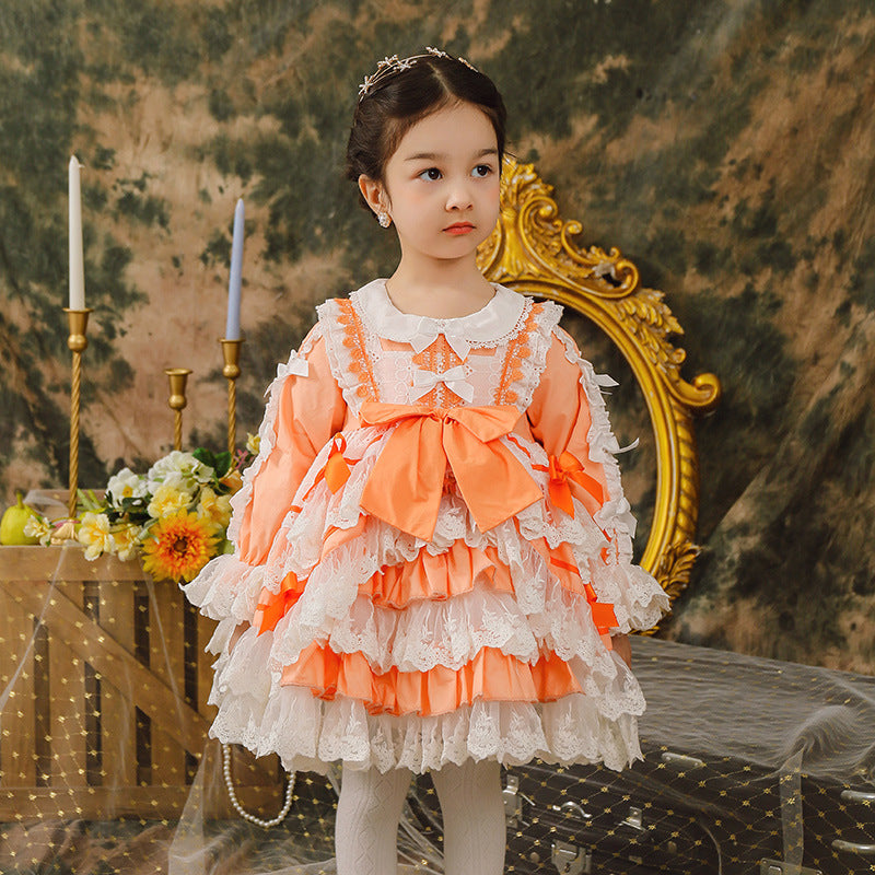 ZIIVAXXY Lolita~Kid Lolita Dress Girl Festival Lace OP dress   