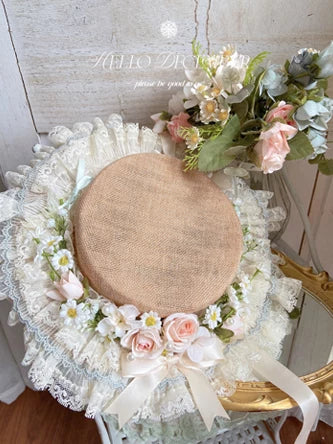 Daisy Poetry - Classic Lolita Lace JSK & OP Dress, Daisy Print and Embroidery 45825:864018