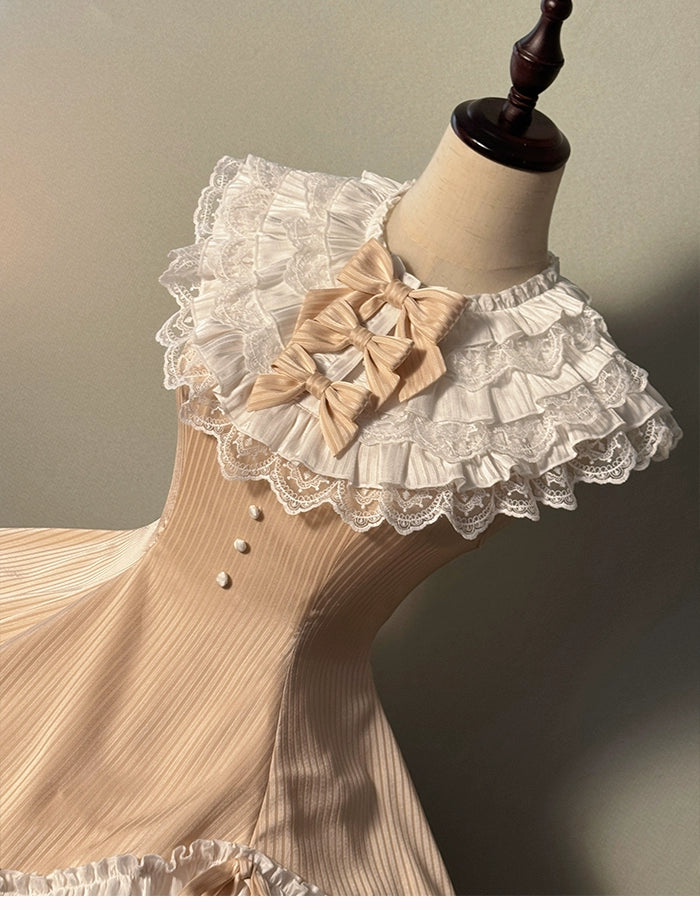 Alice Girl~Arrogant Miss~Sweet Lolita Jumper Dress with Tiered Lace Dress 41484:699474