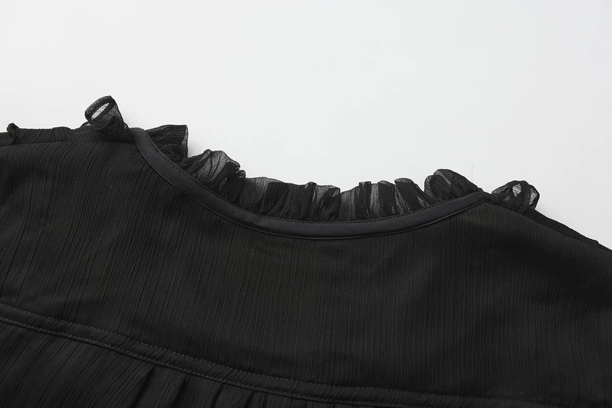 Eternal Treasure Voyage - Ouji Lolita Chiffon Blouse with Ruffles