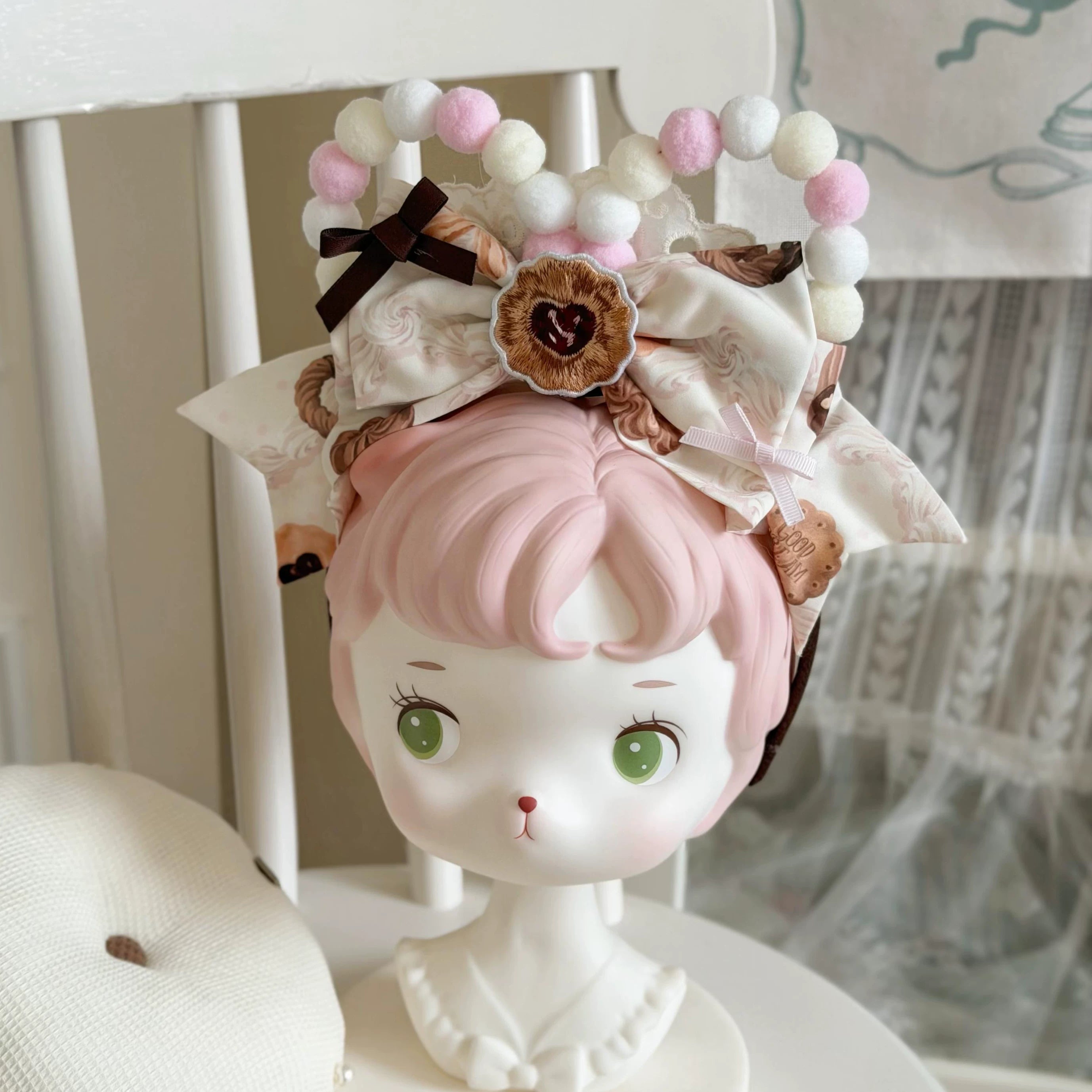 Cocoa Baker - Old School Lolita Dessert Printed OP & JSK Dress with Embroidery (L M S XL / Pre-order) 45486:851012
