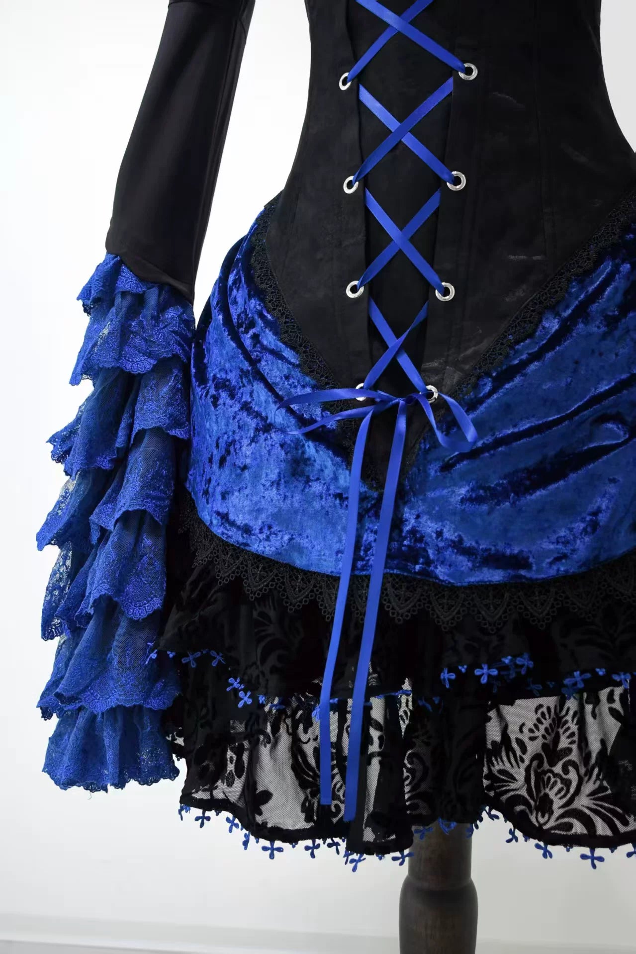 Twilight Hour - Gothic Lolita Hime-sleeve Blouse & Corset Skirt Set 45373:845859