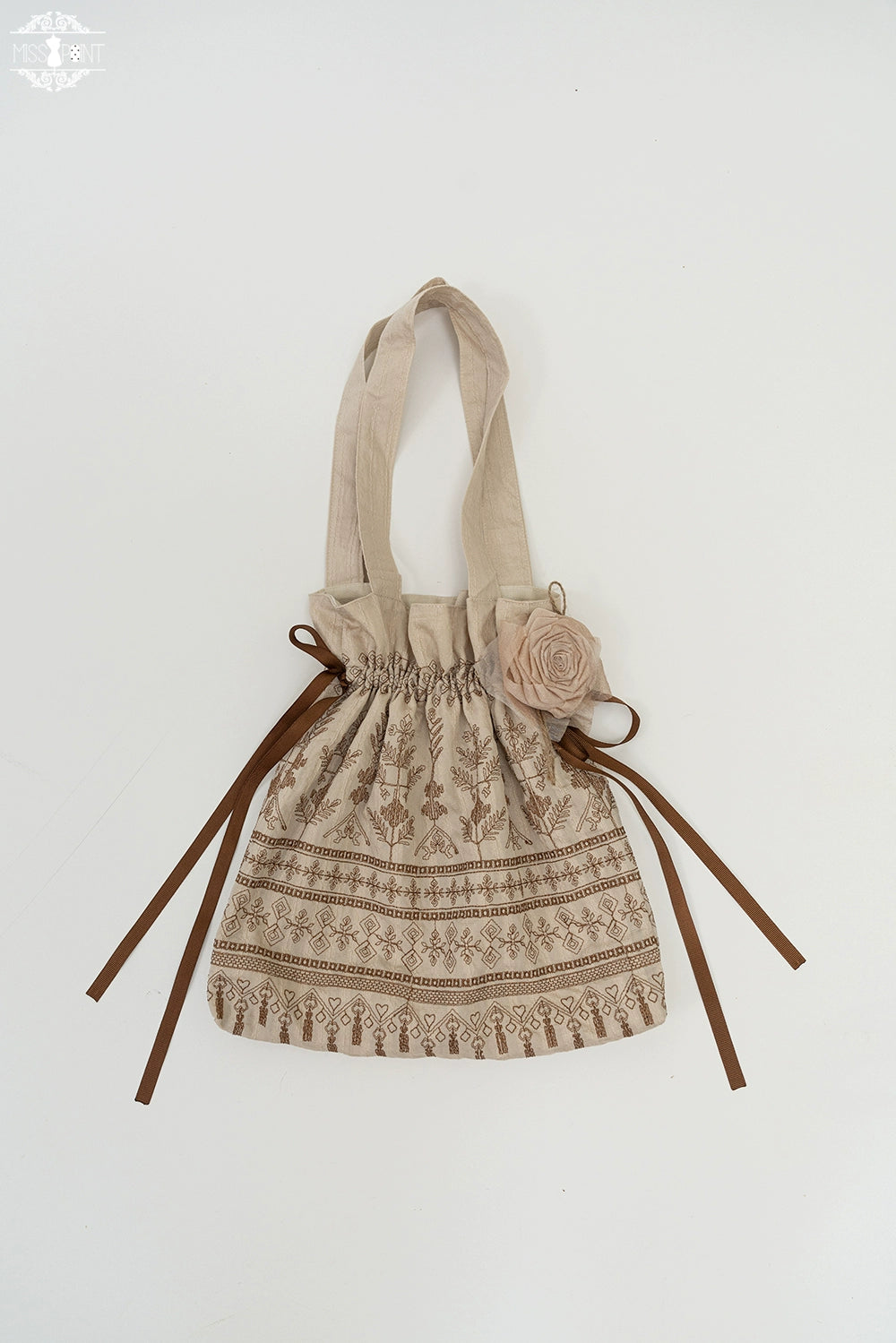 Miss Point - Twilight Radiance - Retro Lolita Accessories, Embroidered Handbag 43554:779632