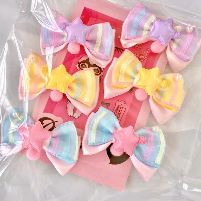 Bow Terminator - Sweet Lolita Head Accessory Handmade Hairpin