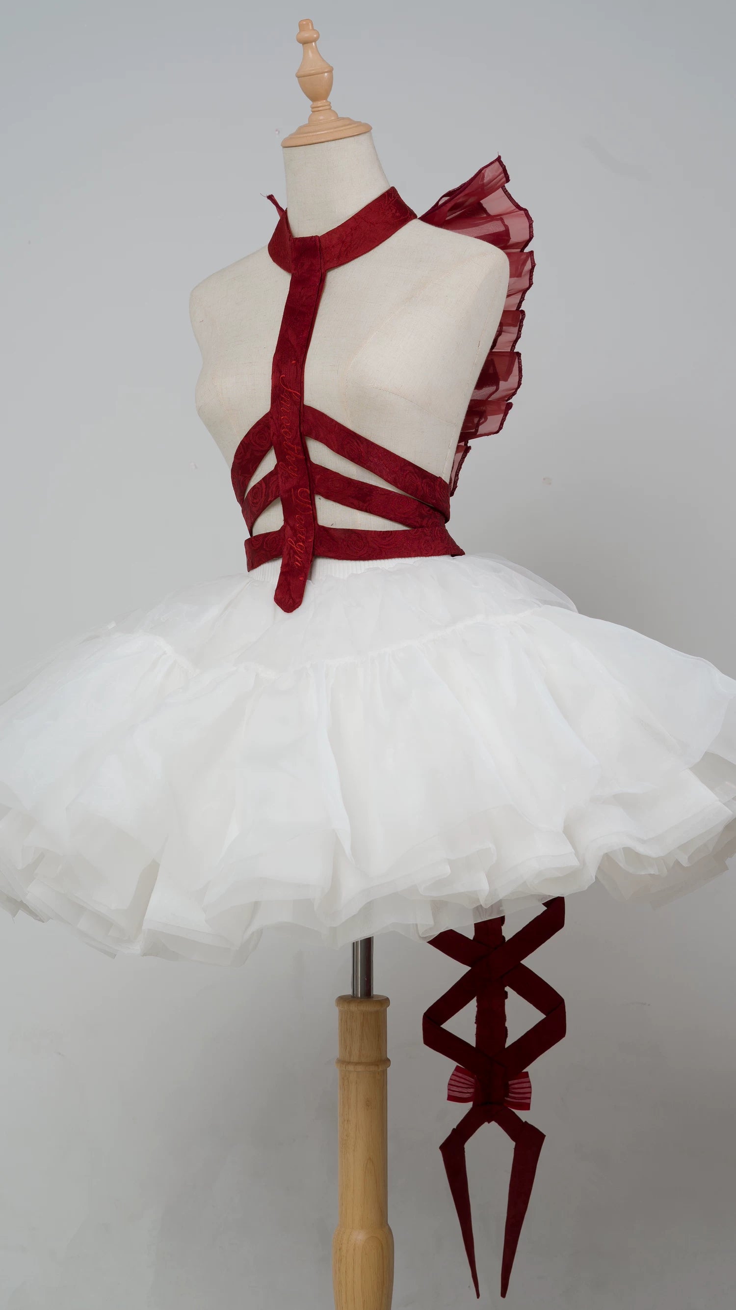 Jormungand - Snake Skeleton Inspired Back Accessory, Detachable Bows