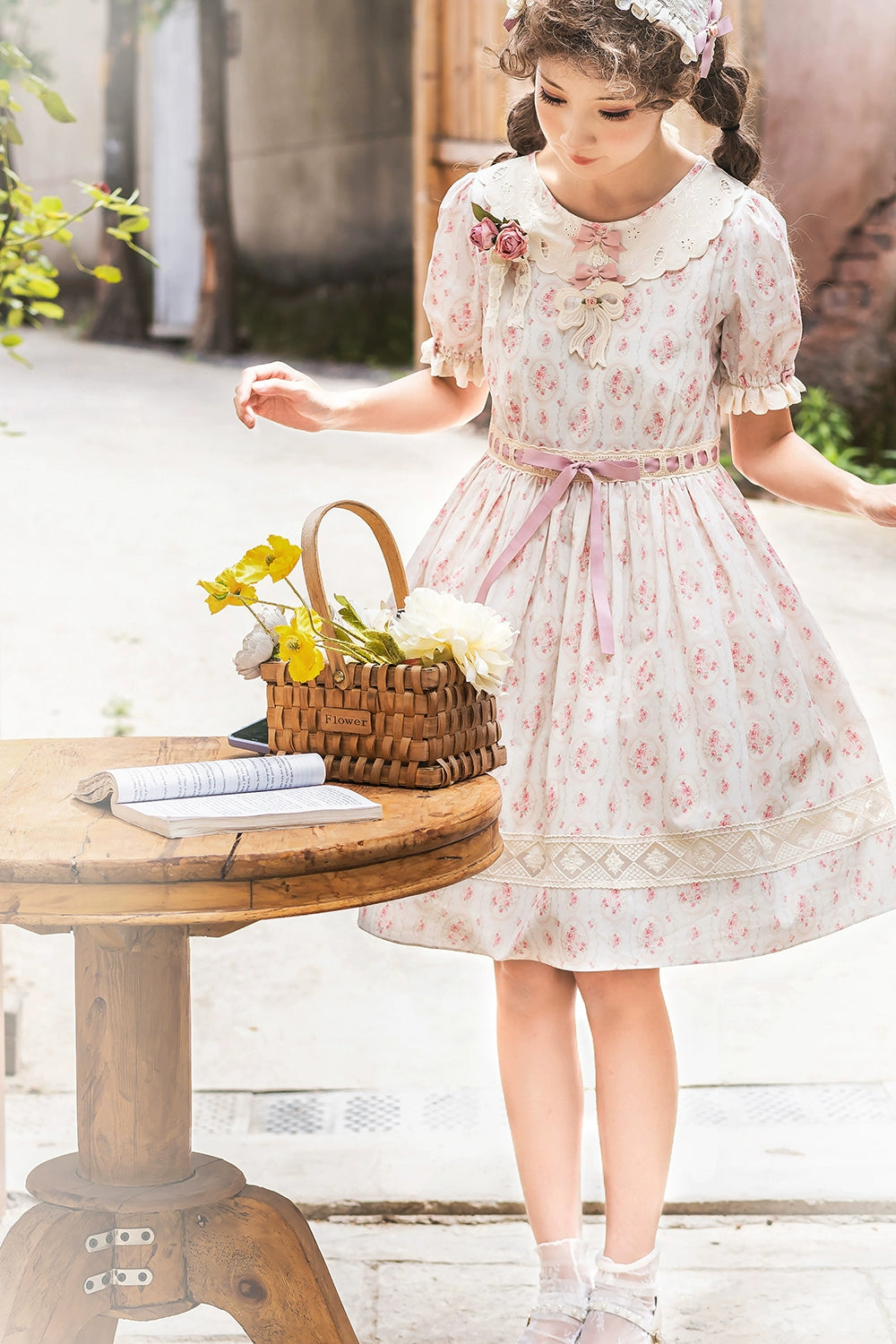 Miss Point~Customized Elegant Lolita OP Dress Cute Daily Girl Short Lolita Dress 35670:519590