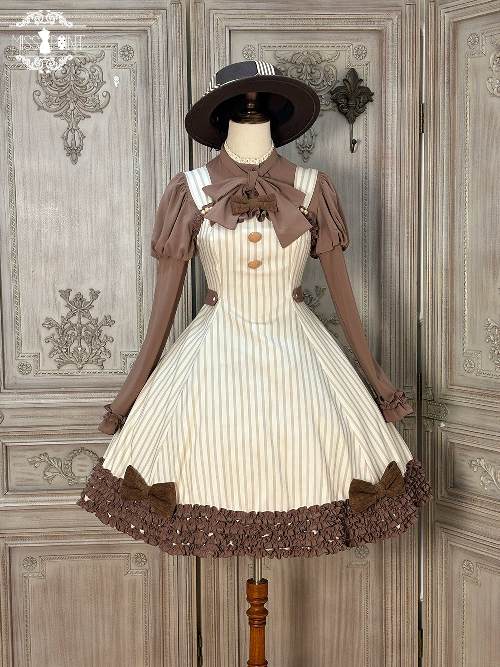 Miss Point - Classic Lolita JSK Customized Stripe Lolita Dress 40842:681070