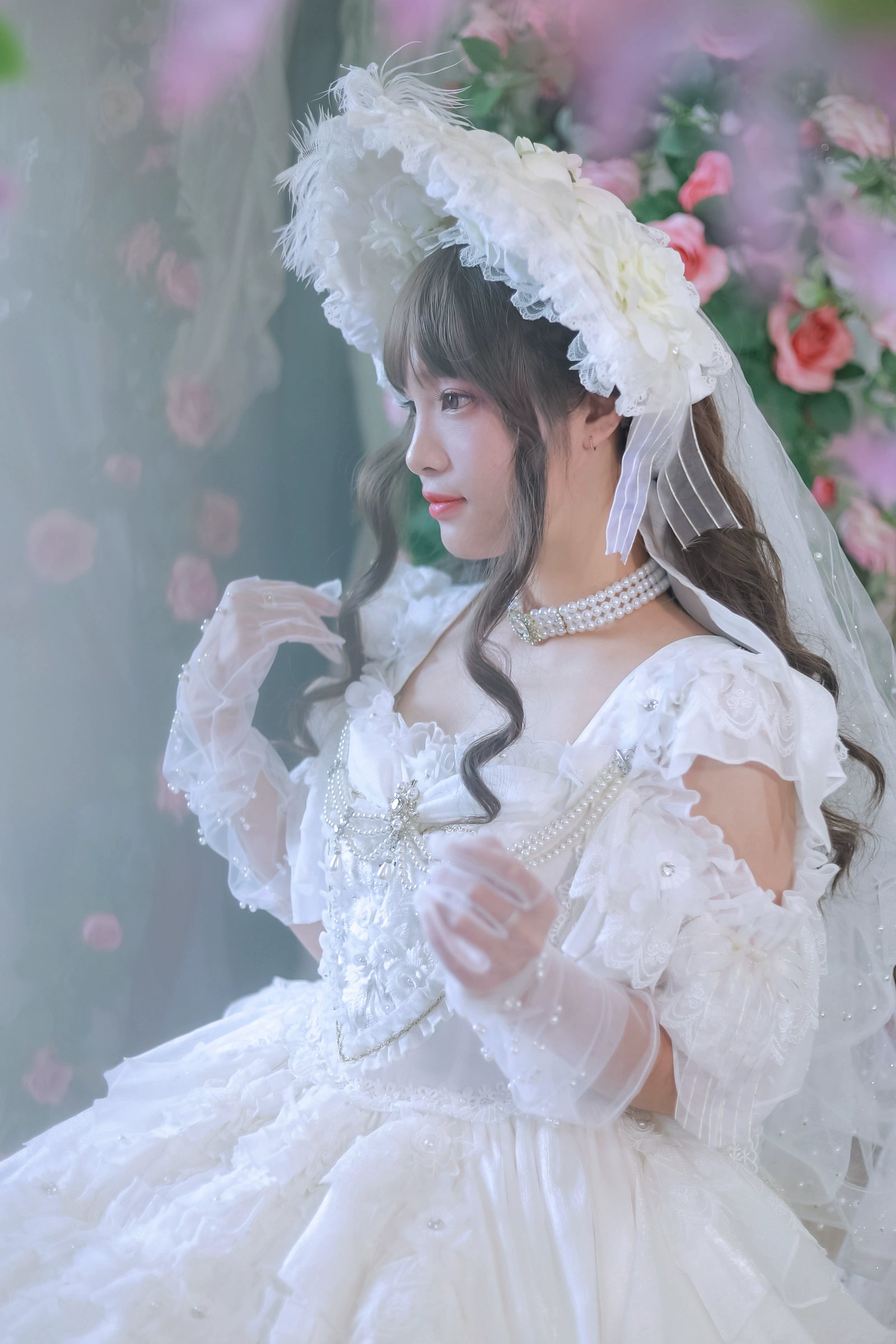 One Night - Dolores - Wedding White Lolita Dress Princess Bridal OP