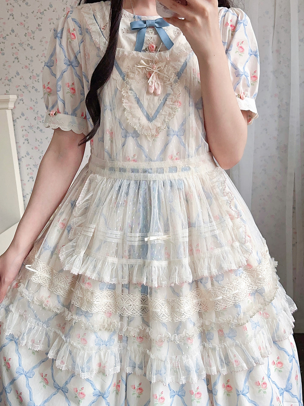 (Buyforme)Miss Point~Happy Summer Elegant Lolita Floral OP Dress