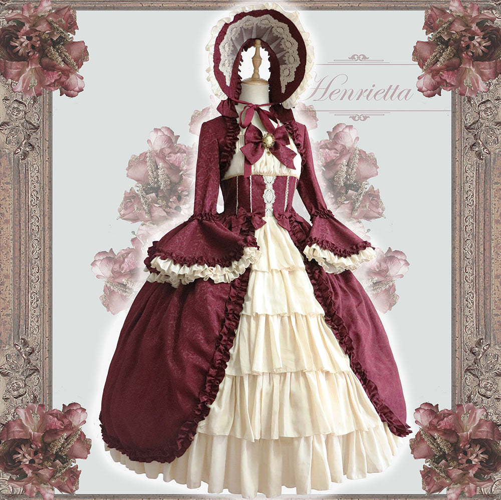 Henrietta - Victoria Doll - Vintage Lolita Dress Multicolor
