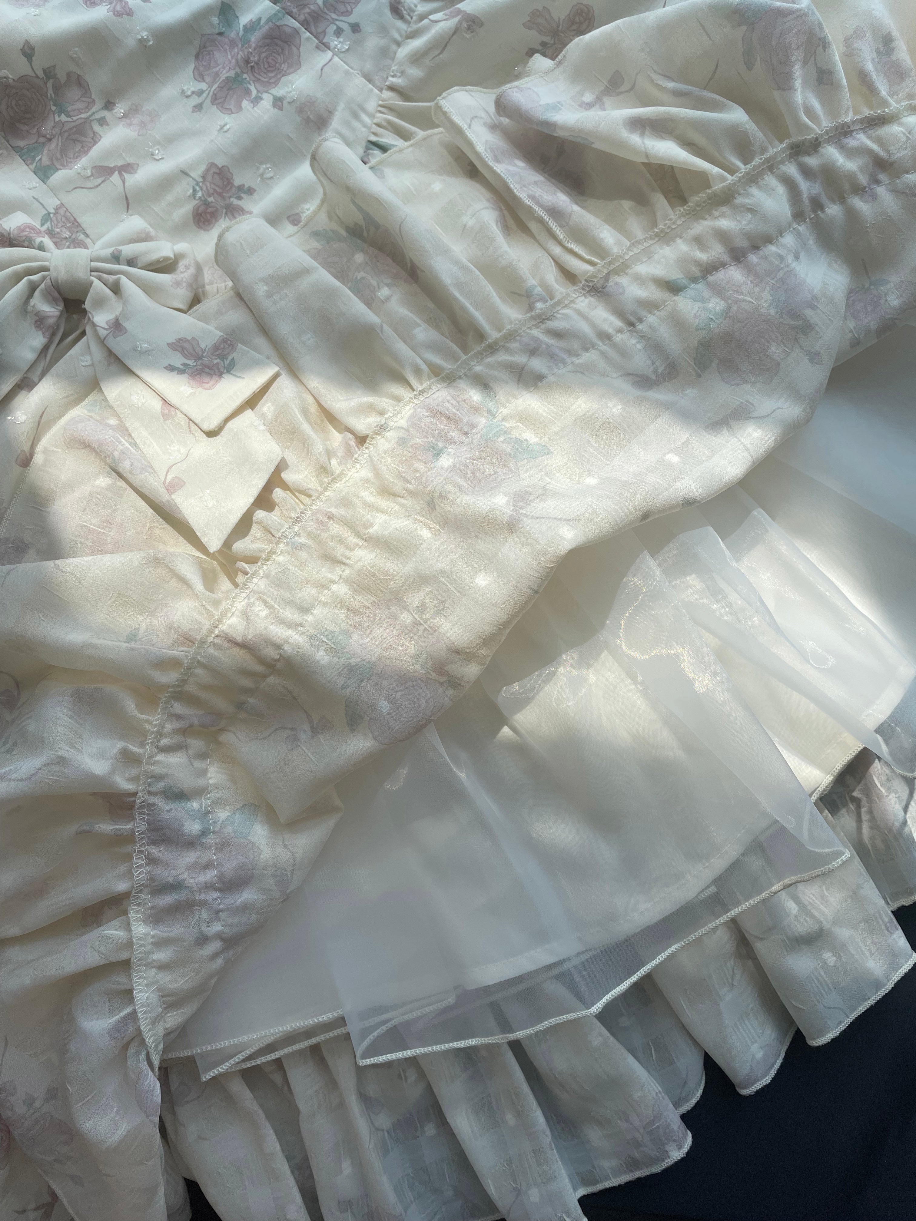 KuMa Lolita - Twilight Rose - Sweet Lolita Dress Sweater and JSK 13690:173052