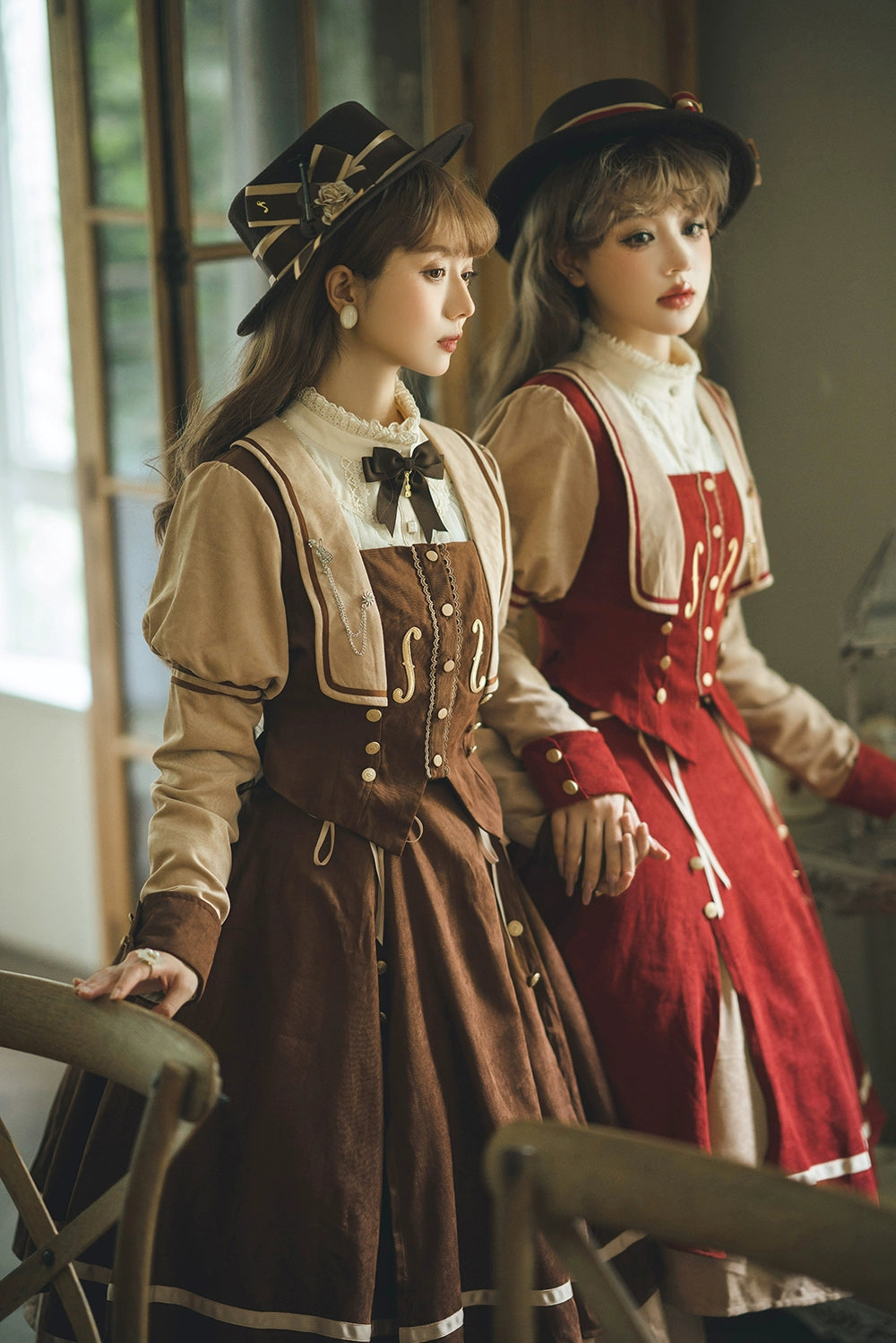 Miss Point - Golden Movement - Elegant Lolita Fishbone Skirt Customized