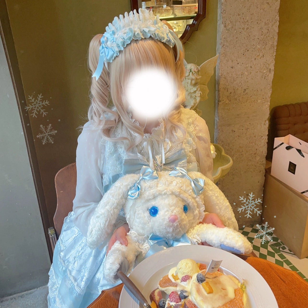 Cheese Cat - Sweet Lolita Headband Ribbon Bow Headbands