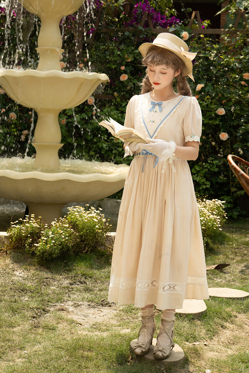 (Buyforme)Miss Point~Happy Summer Elegant Lolita Floral OP Dress