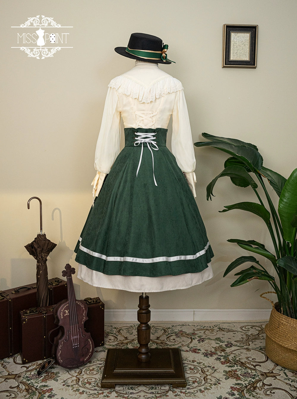 Miss Point~Golden Movement~Elegant Lolita Fishbone Skirt Customized 32242:381278