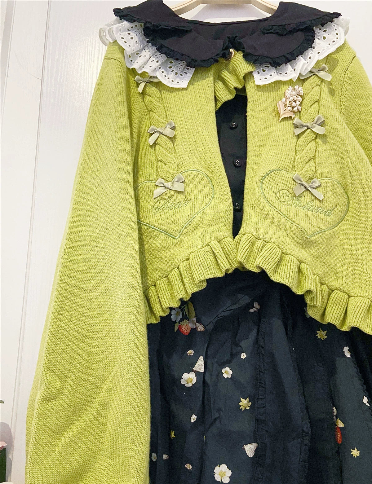 (BFM)Dark Star Island~Sugar Frost~Sweet Lolita Cardigan Knit Embroidered Sweater 34274:449554
