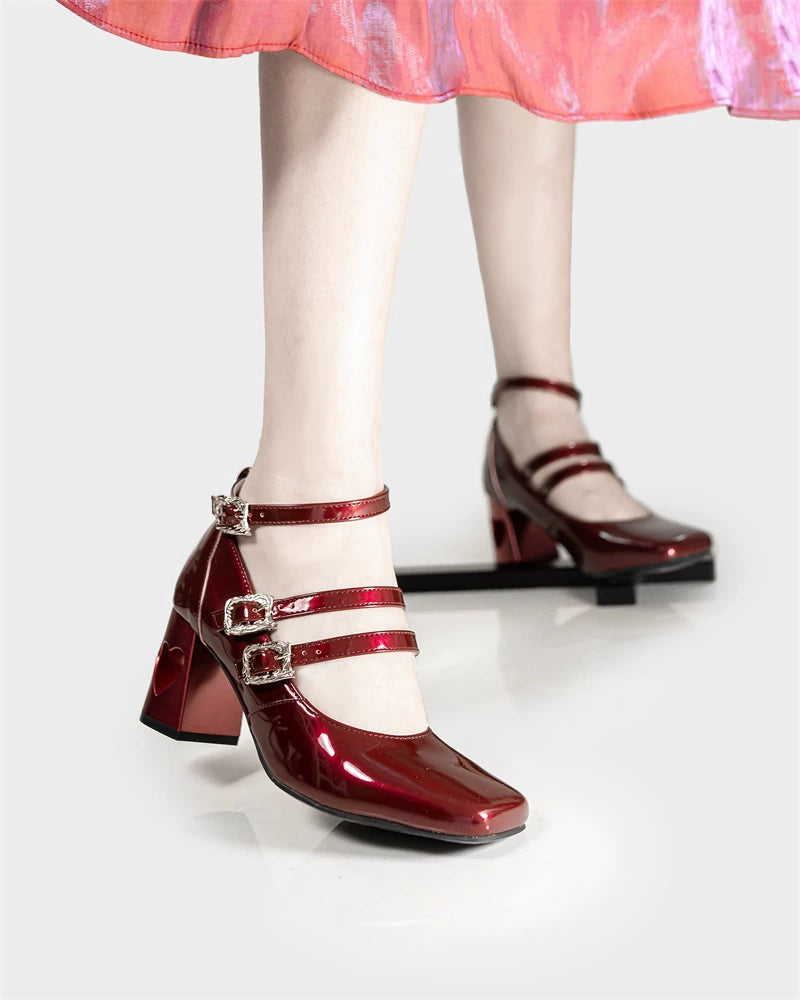 MR.Qiutian - Byron Manor - Elegant Lolita Shoes Thick Mid Heel Shoes