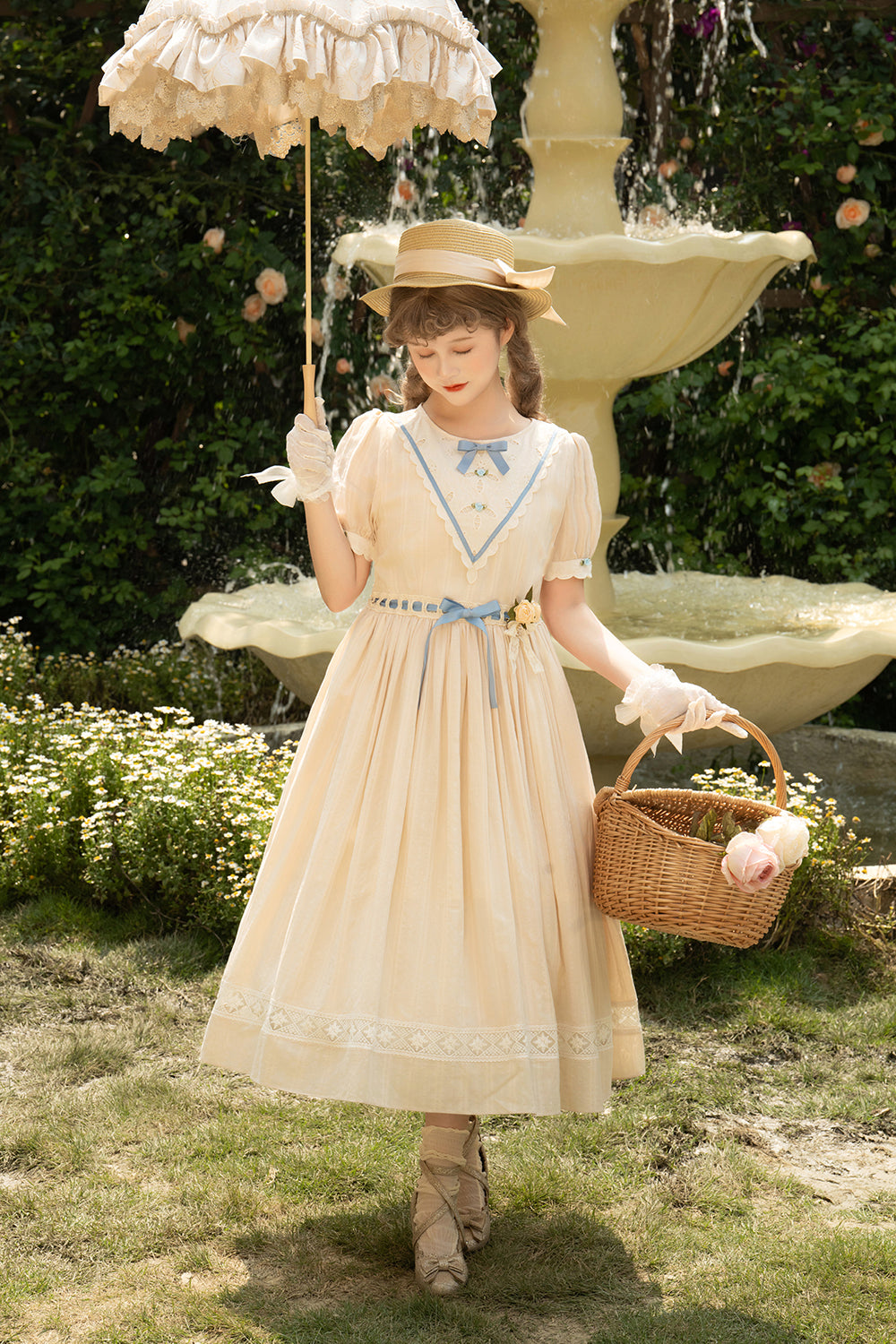 (Buyforme)Miss Point~Happy Summer Elegant Lolita Floral OP Dress