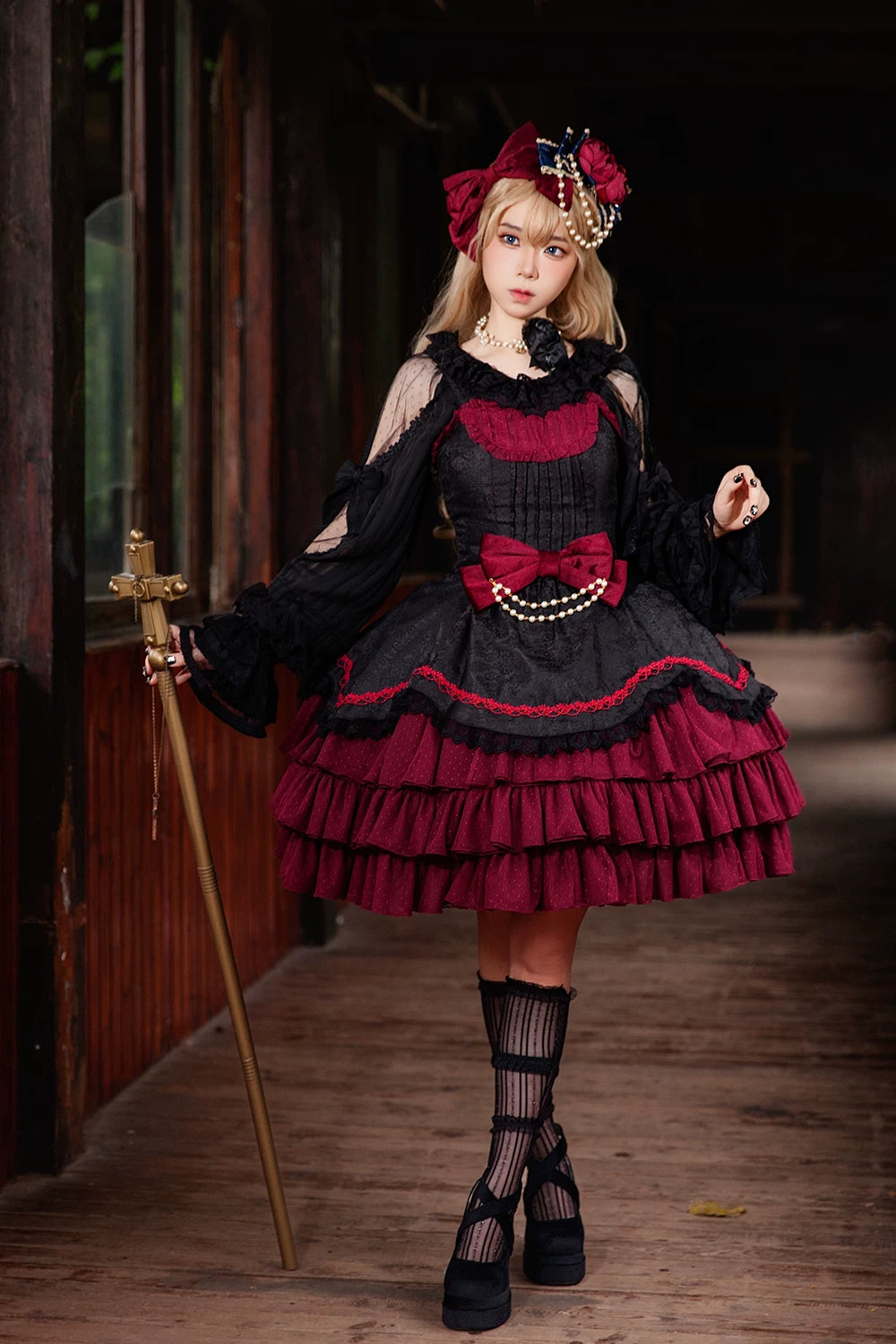 Pearl Box - Classic Lolita JSK, Bustle Back Hem 44506:811364