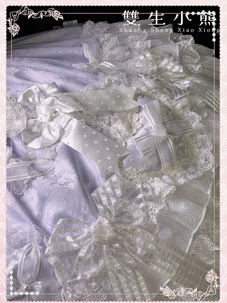 Shuang Sheng Xiao Xiong - Heart of Love - Sweet Lolita Wedding JSK, Bow Details 44306:803141