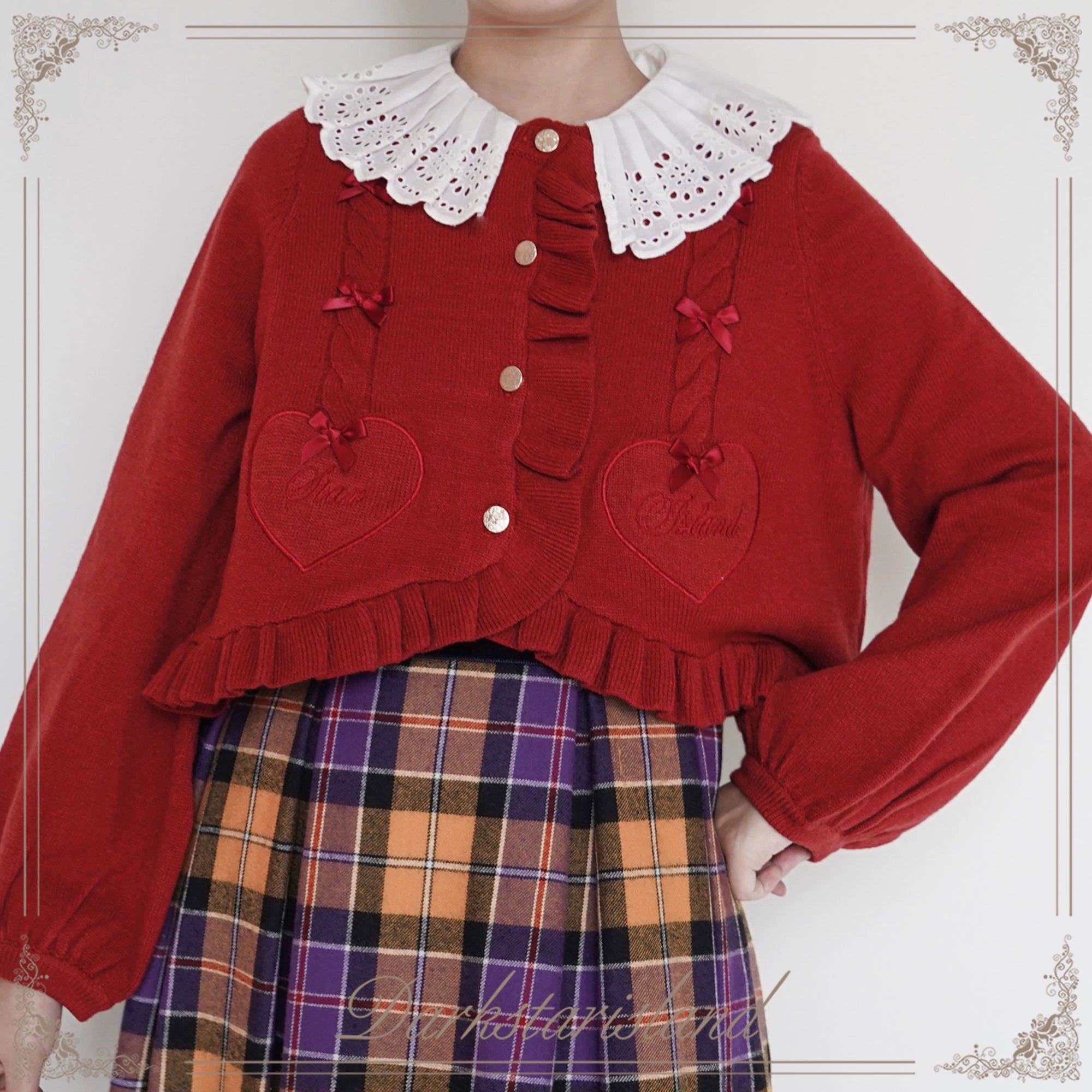 (BFM)Dark Star Island~Sugar Frost~Sweet Lolita Cardigan Knit Embroidered Sweater 34274:449650