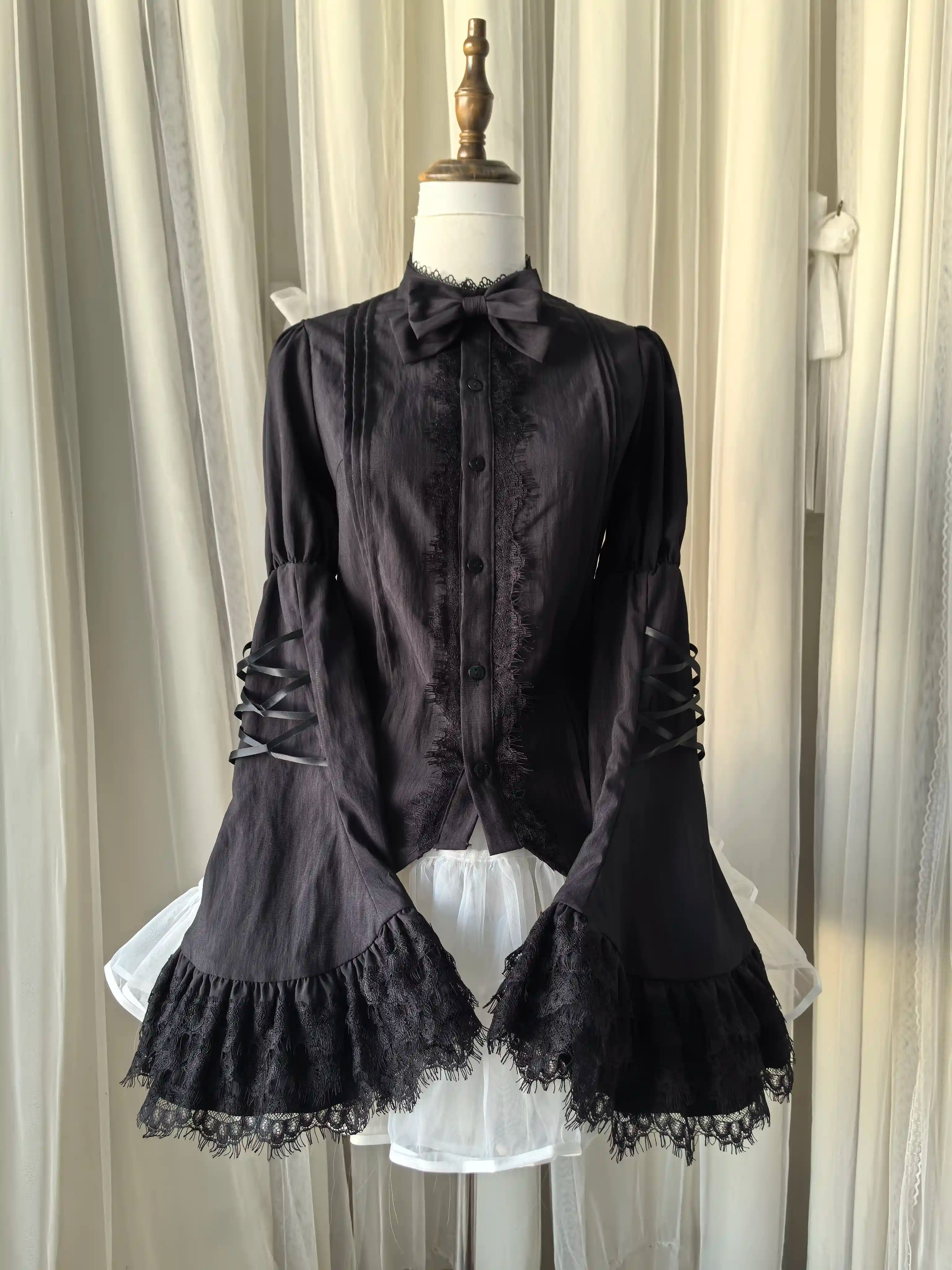 Frozen in time - Rabbit Kingdom - Gothic Lolita JSK Suit Printed Lolita Dress Princess sleeves innerwear only XS