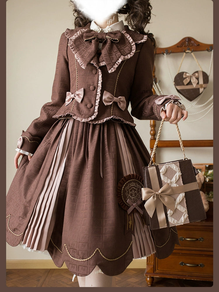 Alice Girl - Bear Chocolate Slab - Jacquard Classic Lolita Accessories