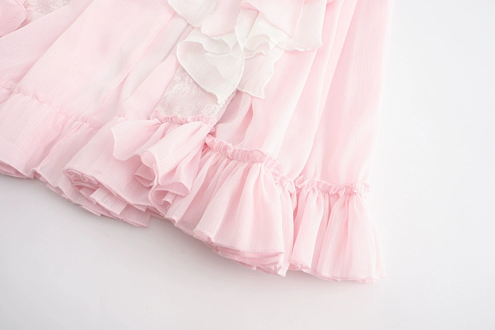 Immortal Thorn - Immortal Glass Castle - Ouji Lolita Handsome Prince Style Pink Long Coat