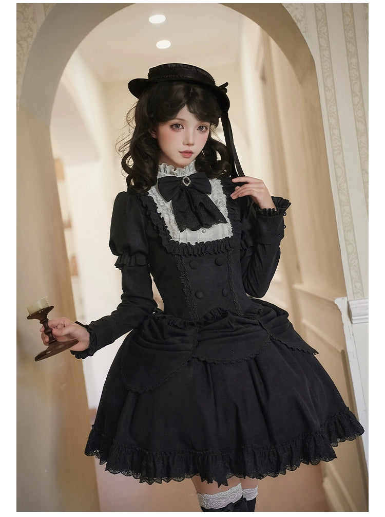 With PUJI - Fog City Time Difference - Classic Lolita SK & Blouse Suit 43989:790787