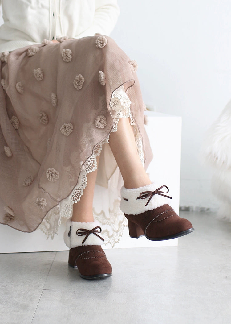 Spring Day Lolita - Sweet Lolita Women's Ankle Boots Multicolors