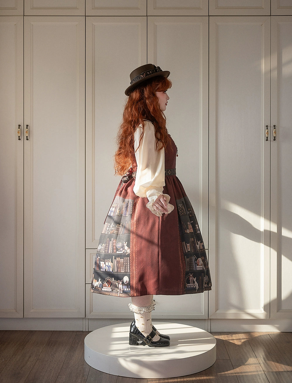 Miss Point - German Bookshelf - Classic Lolita Printed JSK Dress 44029:792984