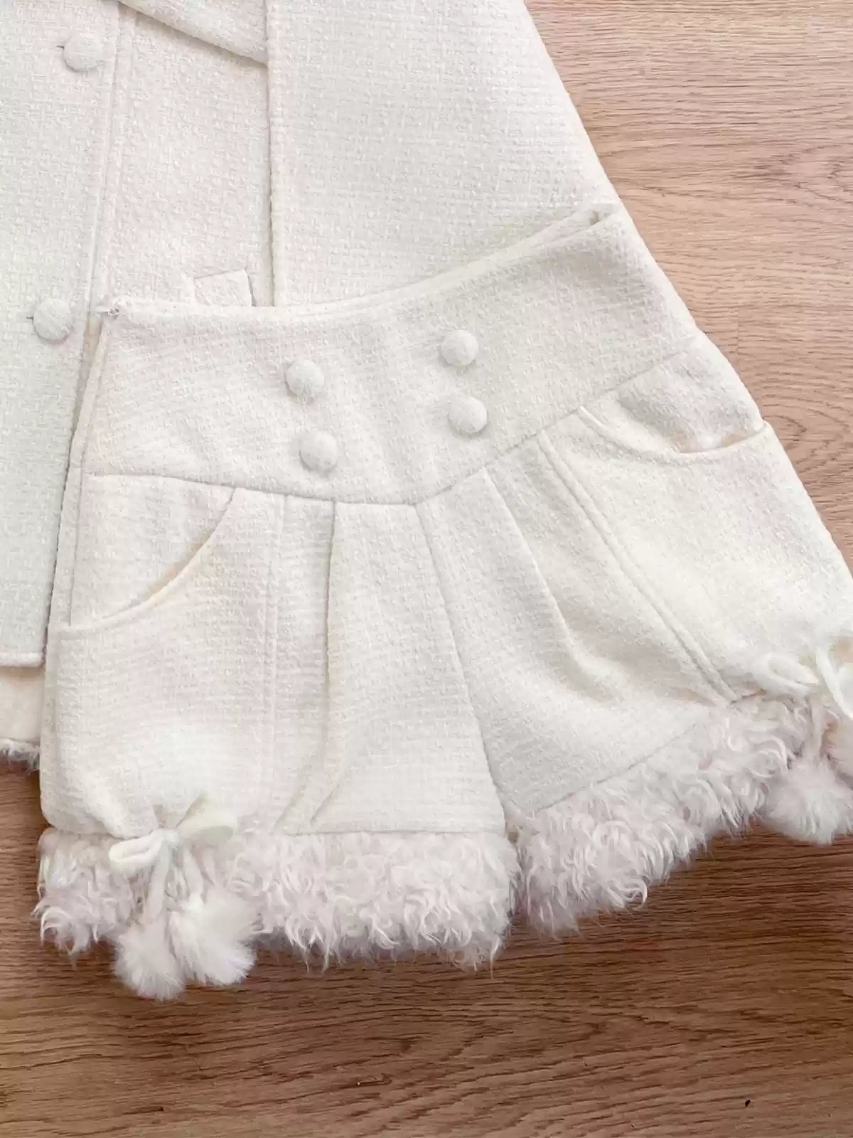 Tan Tuan~Rabbit & Bear~Winter Kawaii Lolita Cape and Shorts (L M S) 41220:687990