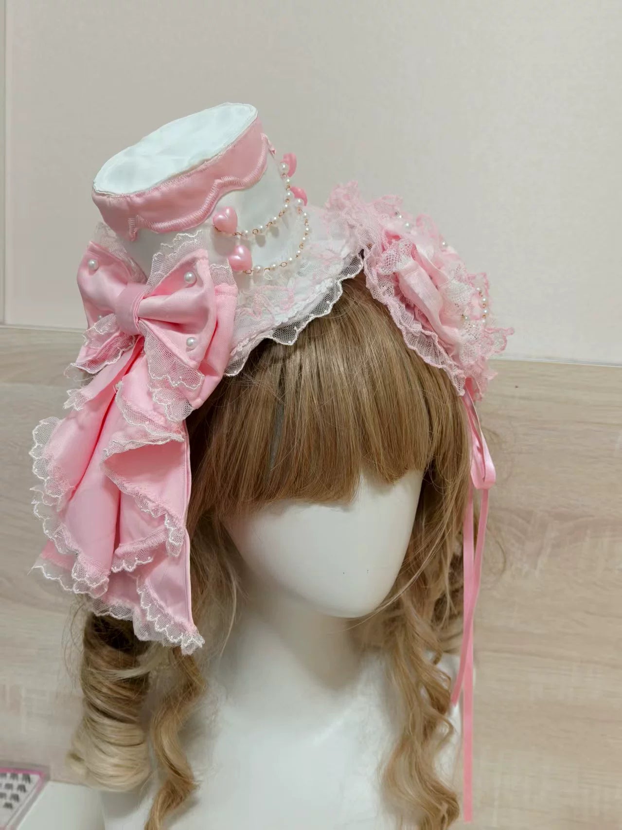 TaTaTa Lolita - Pearl Princess - Old School Lolita Jumper Dress Outfit, Petal Hem (L M S) 44056:793703