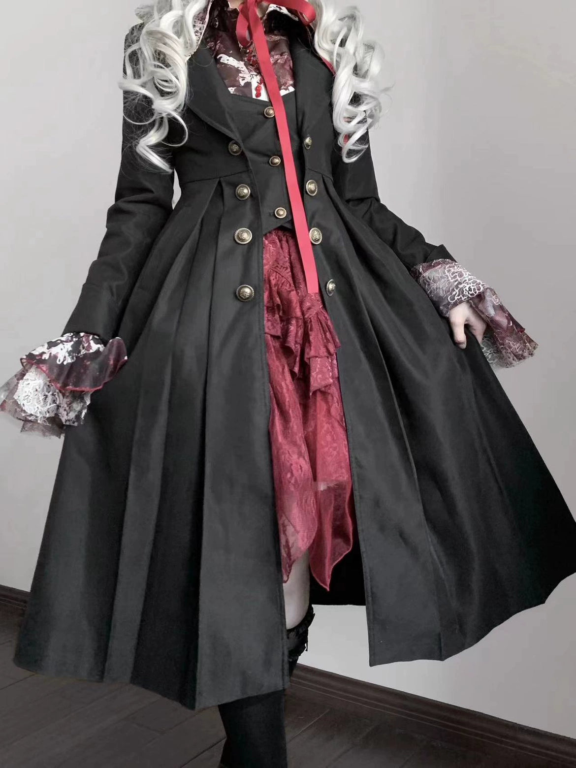Gazing Galactic - Paranoia Punishment - Ouji Lolita Trench Coat Gothic Lolita Coat
