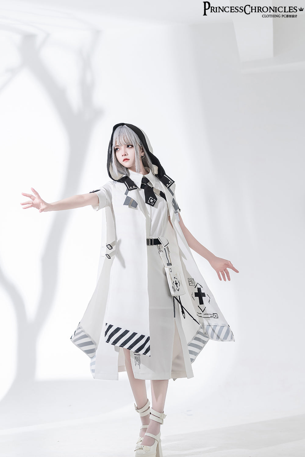 Princess Chronicles - Dry sea and Ashlar - Ouji Lolita White Cloak Set