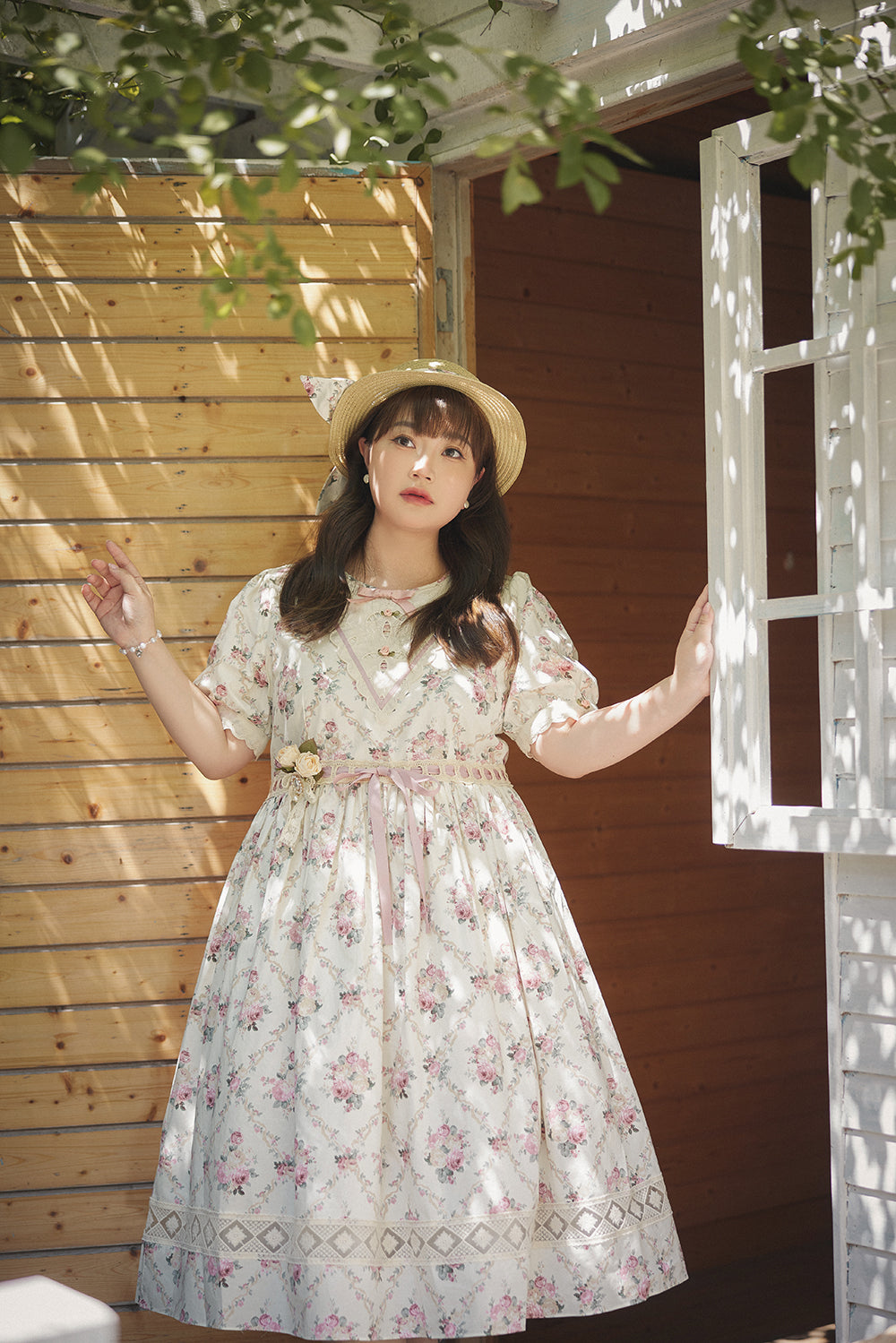 (Buyforme)Miss Point~Happy Summer Elegant Lolita Floral OP Dress 17704:244760