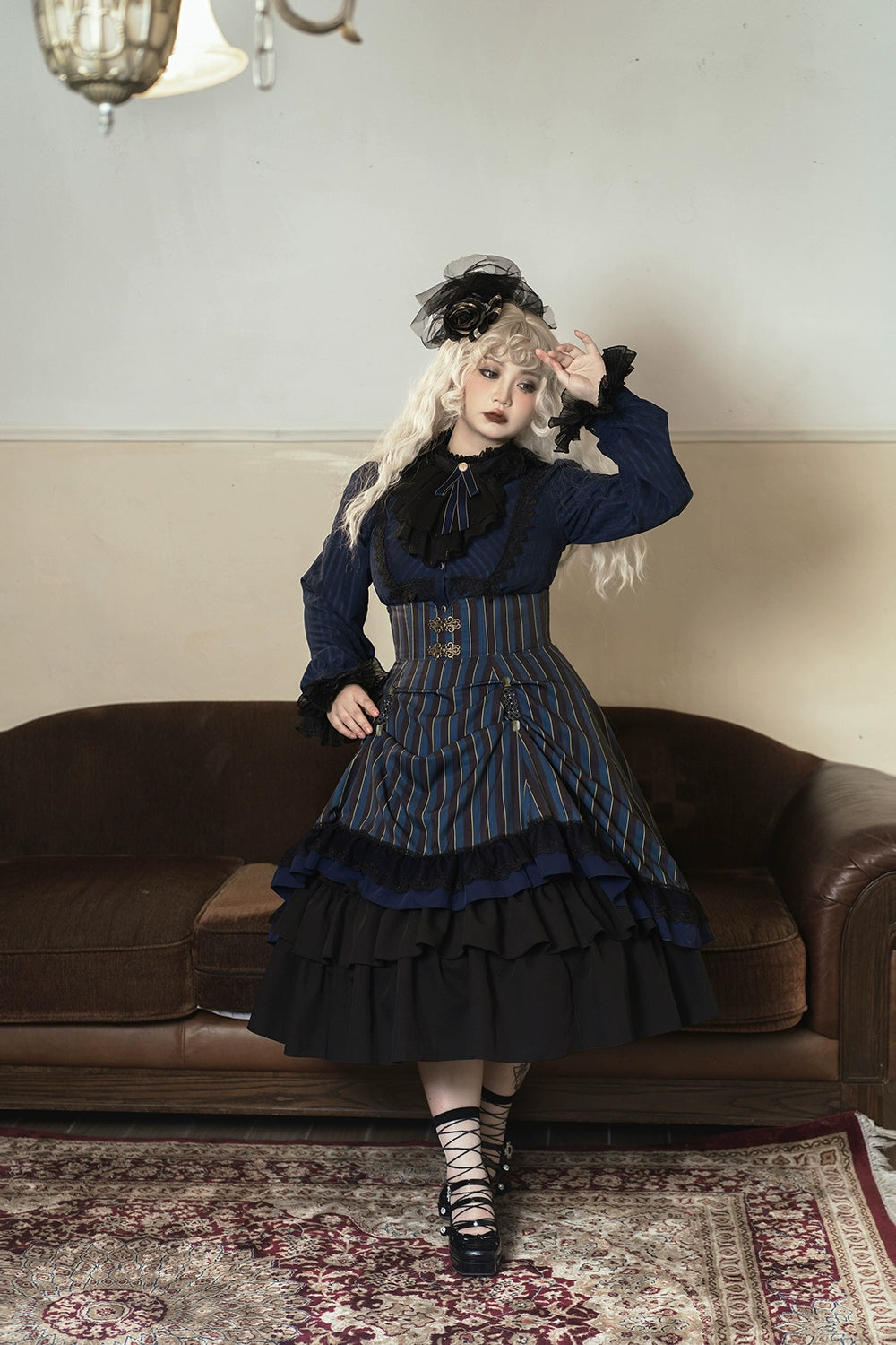 (Buyforme)Miss Point~Custom-Made Lolita Elegant Stand Collar Lolita Shirt 21546:312828