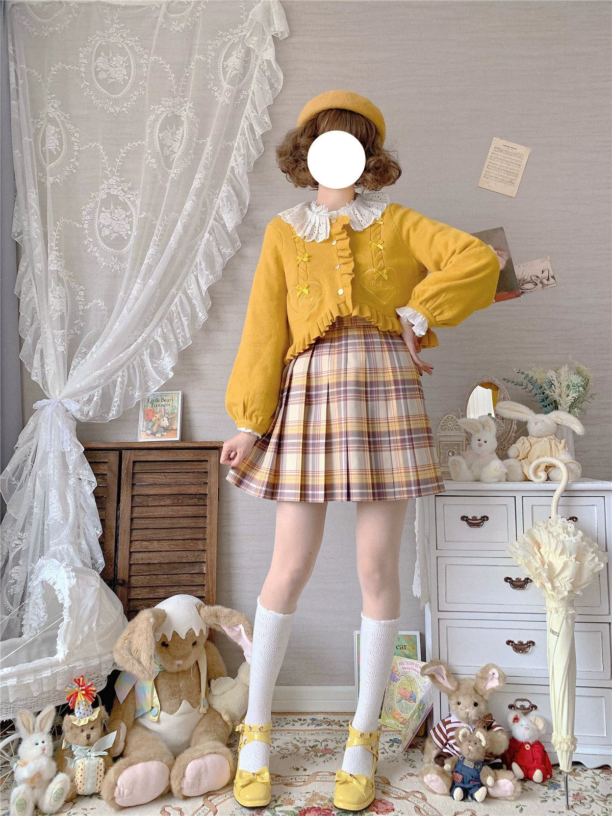 (BFM)Dark Star Island~Sugar Frost~Sweet Lolita Cardigan Knit Embroidered Sweater 34274:449386