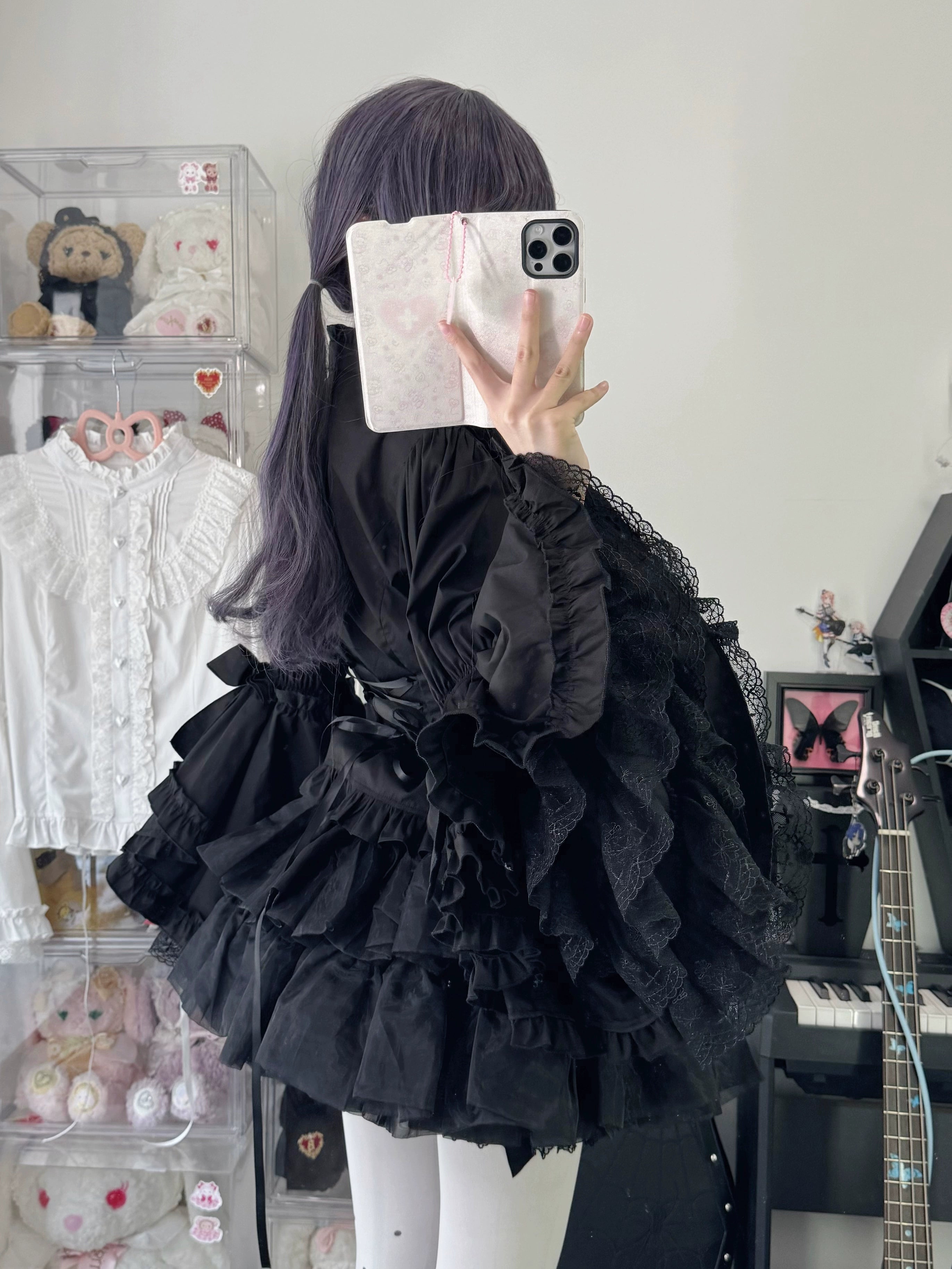 Twilight Zone~Sweet Lolita Blouse Princess Sleeve Shirt Inner Wear 39984:646760