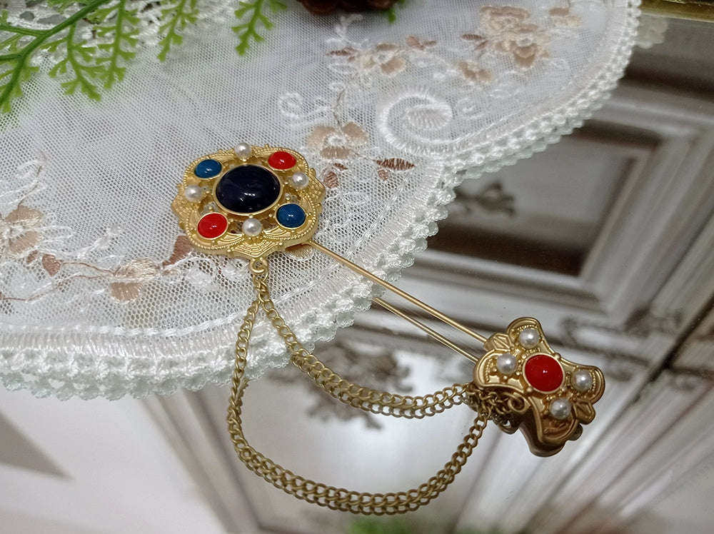 Miss Point - Rose Doll - Elegant Lolita Brooch Lolita Lapel Pin Multicolors Pin Type Brooch B