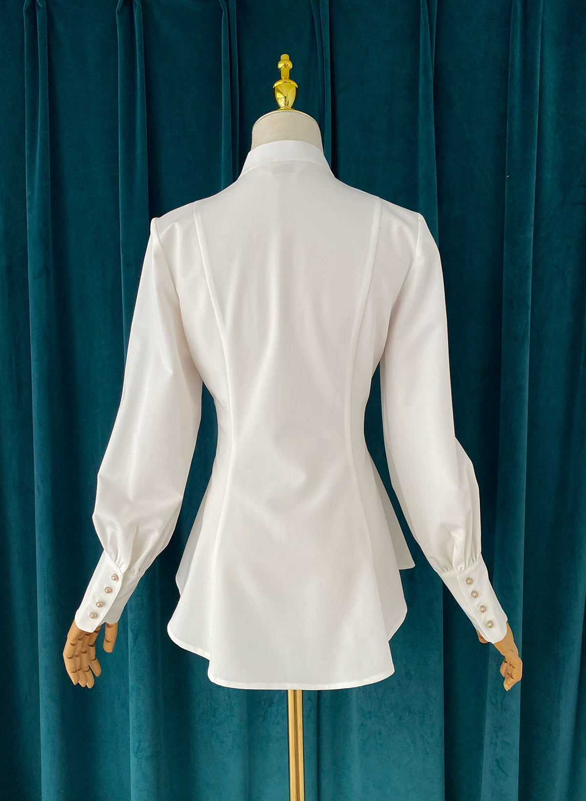 Silence Poem - Classic Lolita Long Sleeve Shirt, Detachable Jabot 44553:813085