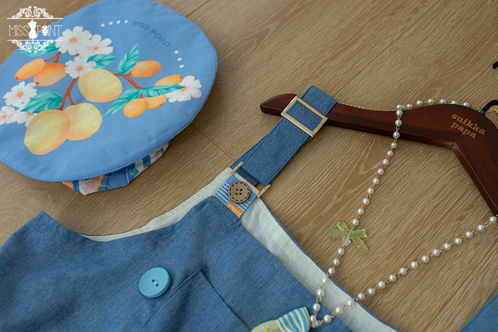 Miss Point~Daisy Lemon~Kawaii Lolita Lemon Print JSK Customized 21508:310768