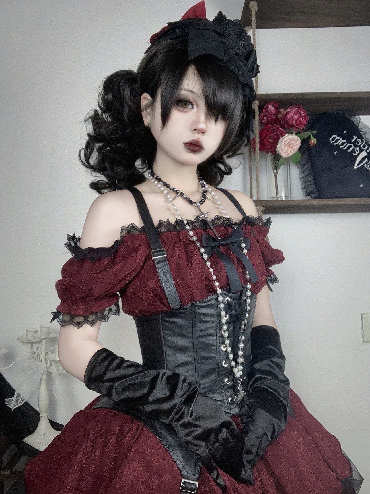 Kiko Lolita - Gothic Enchanting Lolita Nightshade Princess Skirt Set