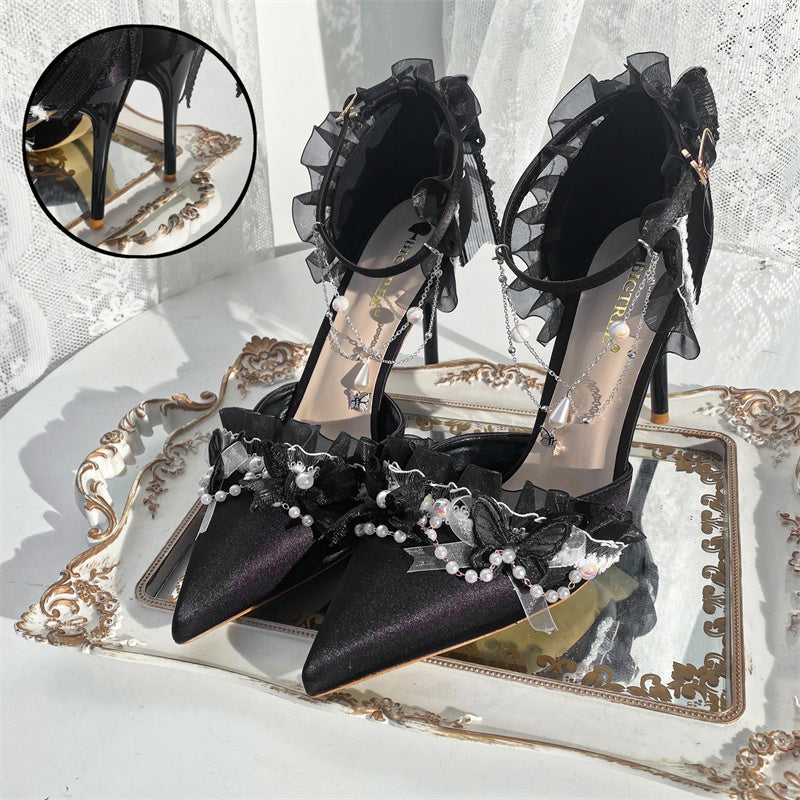 Ximeng Lolita - Deep Sea Hospital - Plus Size Wedding Lolita Bridal Shoes Customized Heels